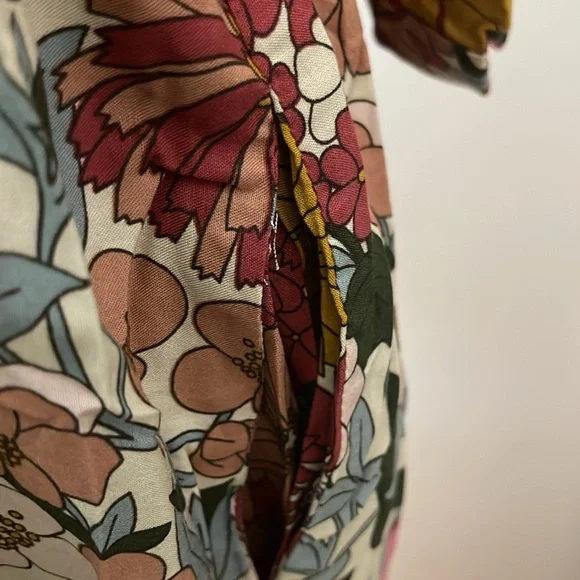 NATURAL LIFE Floral Midi Dress - Pink, Yellow, Green - Picture 6 of 7